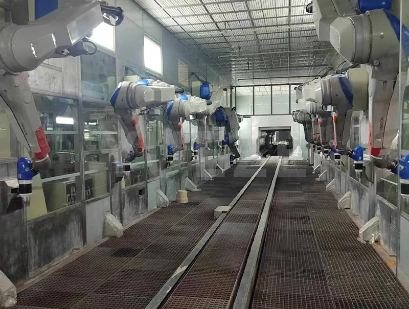 Cabina de pulverizare robot automata