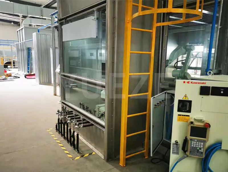 Cabina de pulverizare robot