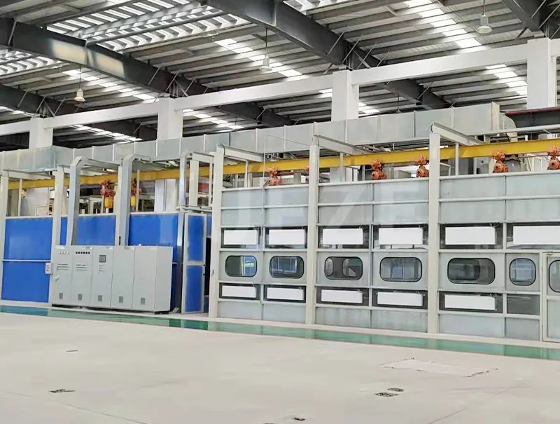 Linie de vopsea de lustruire cu palan autopropulsat