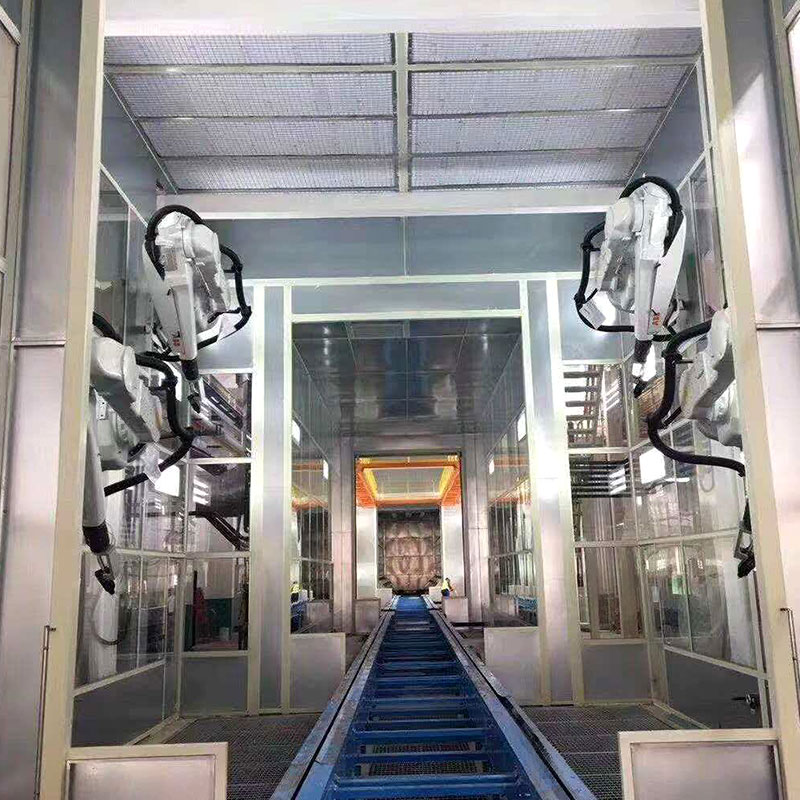 Cabina automată de pulverizare robotizată