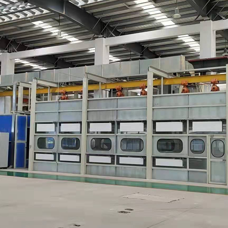 Linie de electroforeză și linie de uscare pentru piese mici