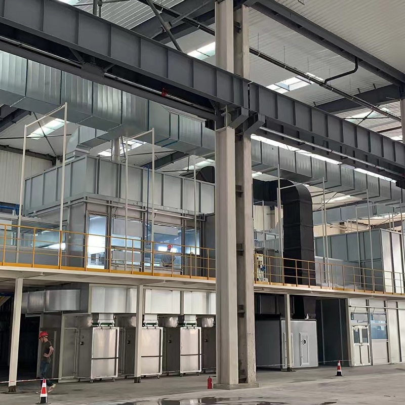 Cabina de pulverizare pentru vehicule grele
