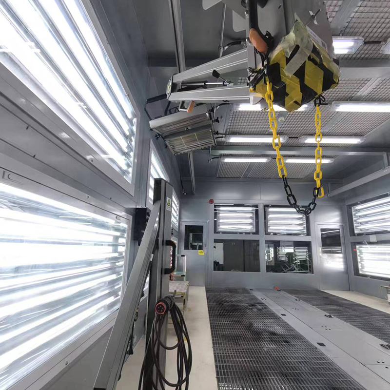Cabina de pulverizare pentru vehicule grele
