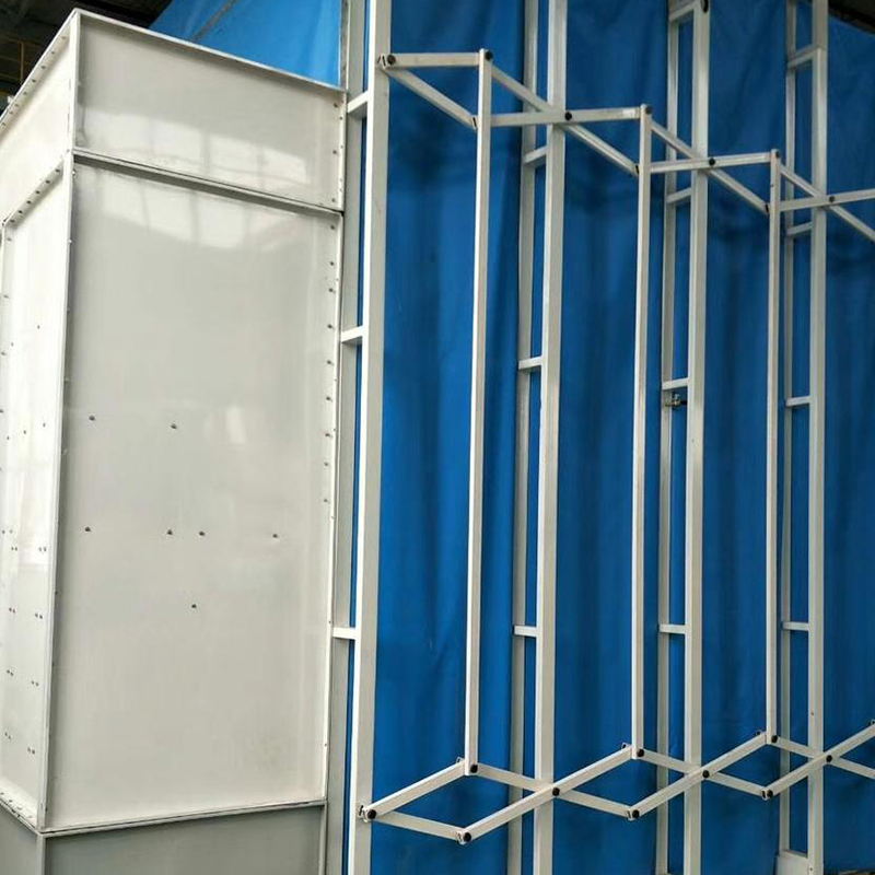 Cabină mobilă de pulverizare și șlefuit retractabilă
